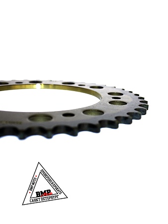 Венец, звезда ведомая (520-41) сталь, закаленные зубья Кросс 250-450 6х153х125 BMP-moto