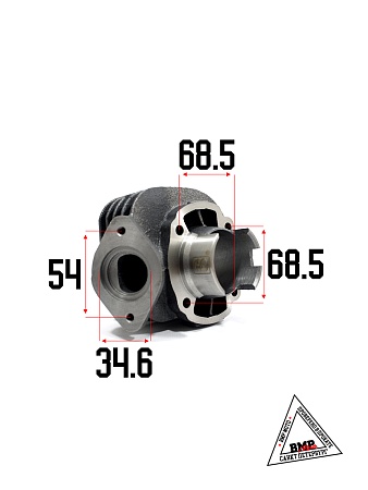 Цилиндро - поршневая группа 2T Honda DIO-ZX65сс, AF34/35, D44.00мм (SEE) (00005566)