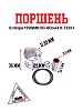 Поршень в сборе 139QMB 50/80см3 X-TECH