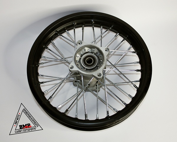 Обод задний 12" (1,85-R12 d=15mm) сталь/черный (4х99,5х76/4х92х76, диск/звезда)