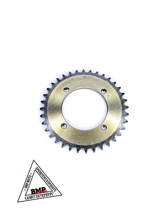 Венец, звезда ведомая (428H-36) сталь, закаленные зубья PIT BIKE 125-190 4х92х76