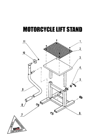 Подставка мото JC3302 (295-385mm)