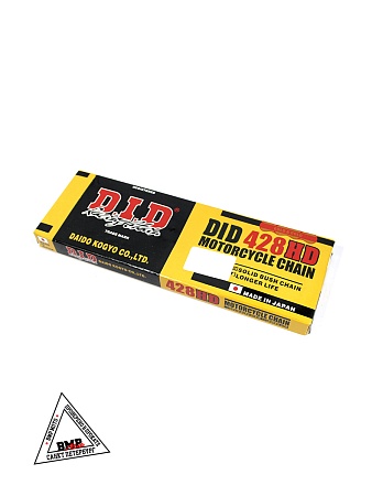Цепь трансмиссии 428H-118L Honda CG150, Yamaha YBR125/RD/RDZ125 (Усиленная) GOLD "DID" (C-2902)