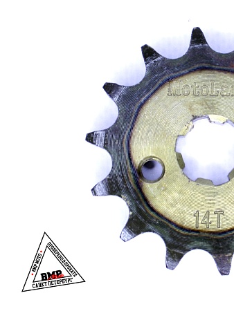 Звезда ведущая (428-14) 17мм сталь, закаленные зубья BMP-moto
