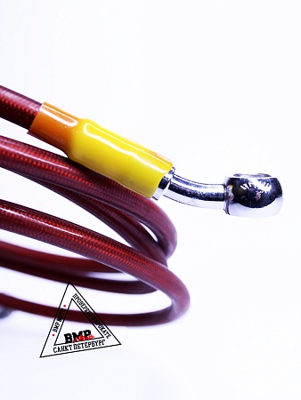 Шланг гидравлический тормозной (армированный) L=1700 d=10мм красный (11842)