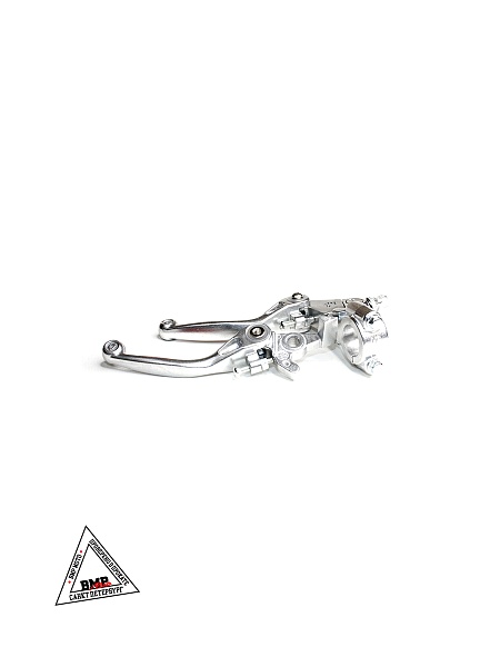 Рычаги тормоз + сцепления складные c силиконовыми накладками в сборе питбайк / мотоцикл / Красные