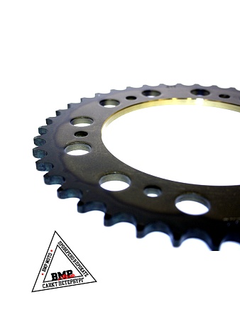 Венец, звезда ведомая (520-41) сталь, закаленные зубья Кросс 250-450 6х153х125 BMP-moto