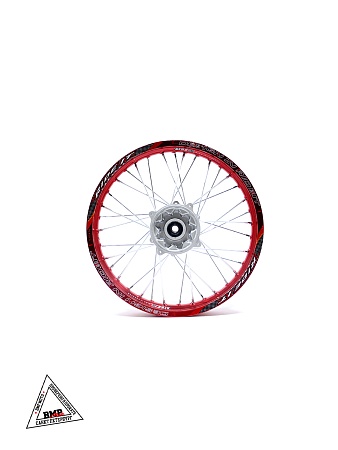 Обод задний 18" (1,85-R18 d=17mm) алюминий/красный XR250 6х153х125(звезда), 4х140х121(диск)