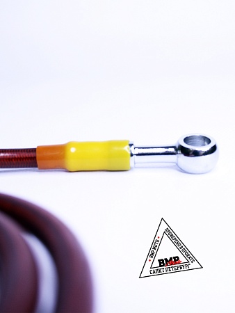 Шланг гидравлический тормозной (армированный) L=1500 d=10мм красный 