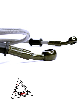 Шланг гидравлический тормозной (армированный) L=1100 d=10мм серый 