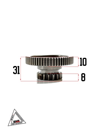Шестерная электростартера большая (эл. стартер 9T), ZS172FMM-5 (PR250) ZS172FMM-7 (CB250RL)