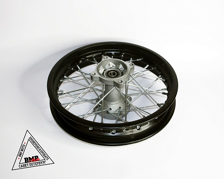 Обод задний 12" (1,85-R12 d=15mm) сталь/черный (4х99,5х76/4х92х76, диск/звезда)