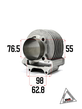 Цилиндро - поршневая группа 4T GY6-200cc, 157QMJ, D63.00мм, Hц-90/69мм (00005955)