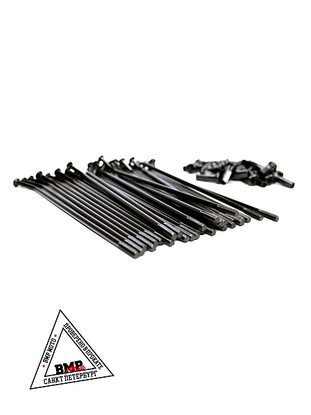 Спицы 12" (компл=32шт) кросс, черные