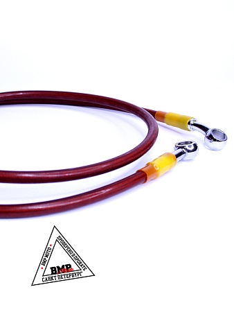 Шланг гидравлический тормозной (армированный) L=1200 d=10мм красный (11839)