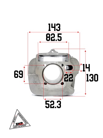 Цилиндро-поршневая группа 4Т двиг. 153FMI (эл.стартер) d-52.4 p-13