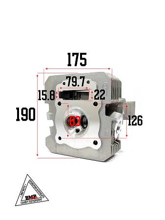 Головка блока цилиндра, ГБЦ BSE ZS172FMM 