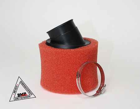 Фильтр возд. нулевик #2 (d=38mm) поролон красный