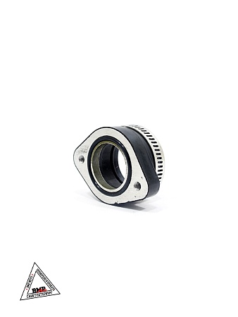 Патрубок карбюратора #4 28мм металл поворотный 125-160см3