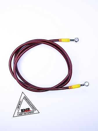 Шланг гидравлический тормозной (армированный) L=2000 d=10мм красный 