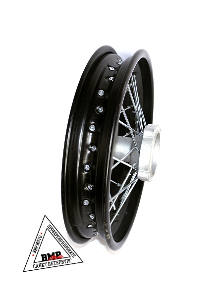 Обод задний 12" (1,85-R12 d=15mm) сталь/черный (4х99,5х76/4х92х76, диск/звезда)