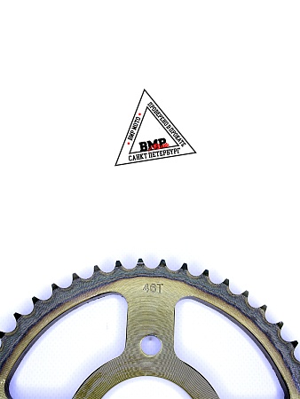 Венец, звезда ведомая (428H-46) сталь, закаленные зубья CG/CB 4х90х58