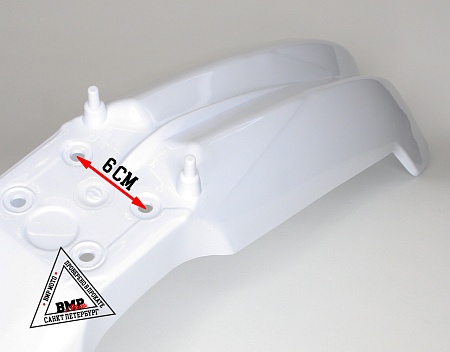 Крыло переднее кросс (21" колесо) белое