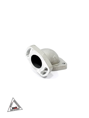 Патрубок карбюратора #4 28мм металл поворотный 125-160см3