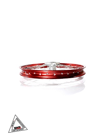 Обод передний 21" (1,60-R21 d=20мм) алюминий/красный KAYO с 2014г. 115x101x6