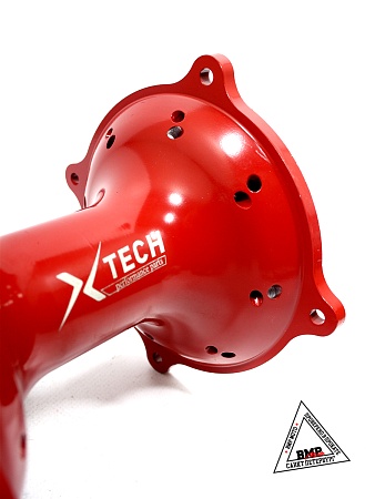 Ступица задняя CNC (R18&quot;/19&quot;
 d=17mm) красная X-TECH
(п/звезду