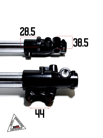 Амортизаторы передние 790x45x48 ось 15мм BSE Z1 (30.424.3010)