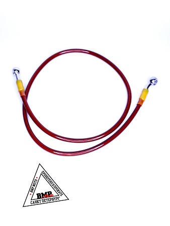 Шланг гидравлический тормозной (армированный) L=1000 d=10мм красный 