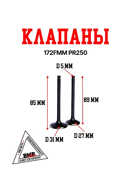 Клапаны 172FMM-5 PR250 X-TECH