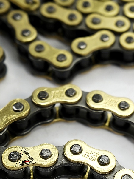 Цепь привода 428H 132L (усиленная) золотая SFR