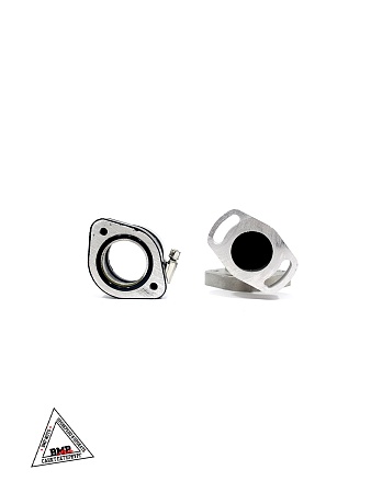 Патрубок карбюратора #4 28мм металл поворотный 125-160см3