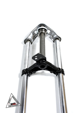 Вилка передняя телескопическая Alpha в сборе (D-27мм, под ось d-10мм)