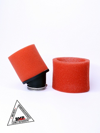 Фильтр возд. нулевик #2 (d=32mm) поролон красный