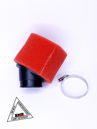 Фильтр возд. нулевик #2 (d=42mm) поролон красный