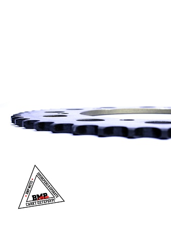 Венец, звезда ведомая (520-46) сталь, закаленные зубья Кросс 250-450 6х153х125 BMP-moto