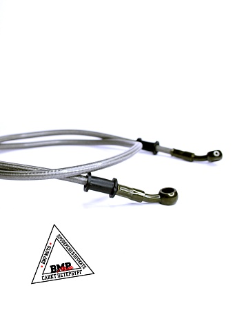 Шланг гидравлический тормозной (армированный) L=1100 d=10мм серый (8042)