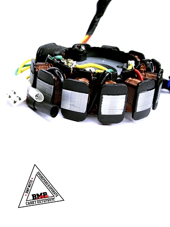 Статор генератора 161QMK 200см3 (AC 11 катушек) с реверсом