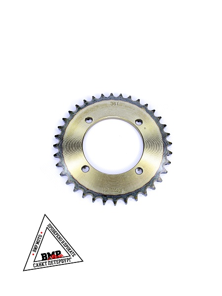 Венец, звезда ведомая (428H-36) сталь, закаленные зубья PIT BIKE 125-190 4х92х76
