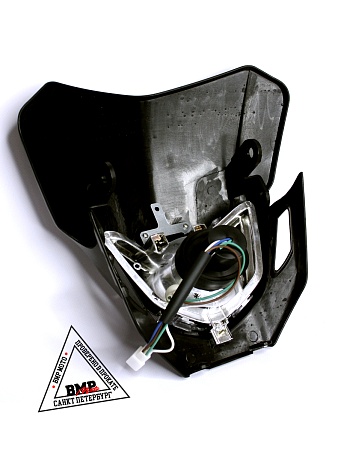 Фара в сборе B-018 кросс черная