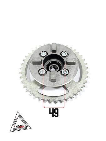 Звезда задняя в сборе со ступицей 420*41z; Delta (00001507)