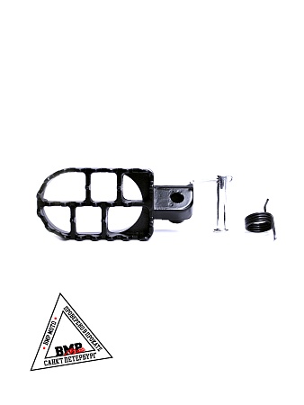 Подножки водителя для питбайка пара (черн/сер)