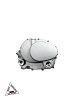 Крышка картера правая 
172FMM-3A (CB250-F)