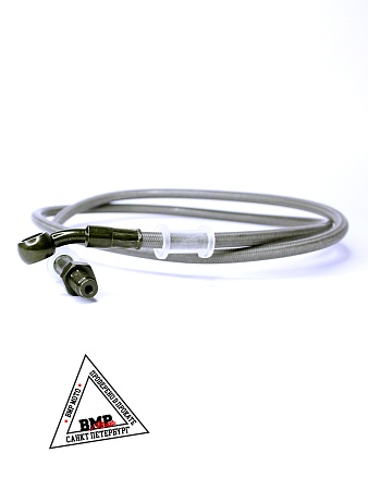 Шланг гидравлический тормозной переднй L=1100мм (штуцер с резьбой) (5847)