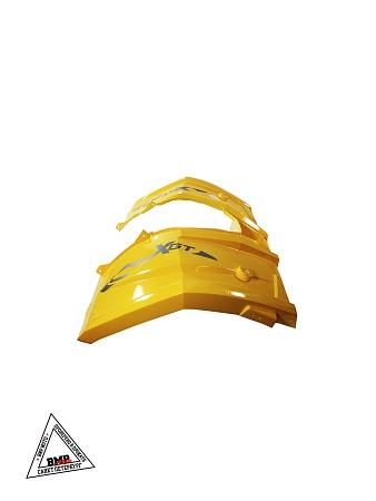 Пластик основной задний ATV WILD TRACK LUX желтый