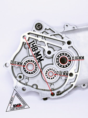 Картер левый139QMB 50/80см3