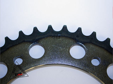 Венец, звезда ведомая (520-41) сталь, закаленные зубья Кросс 250-450 6х153х125 BMP-moto